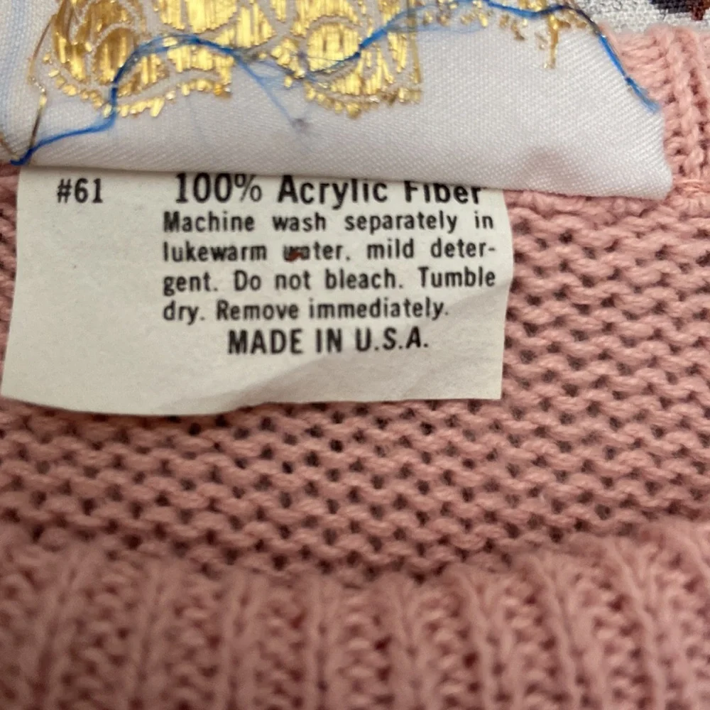 Cottage Core Pink Sweater Shirt